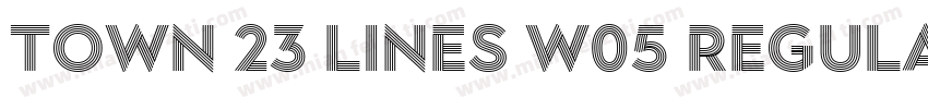 Town 23 Lines W05 Regular Outer字体转换